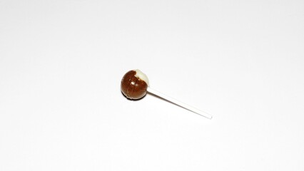 Lollipop of chocolate