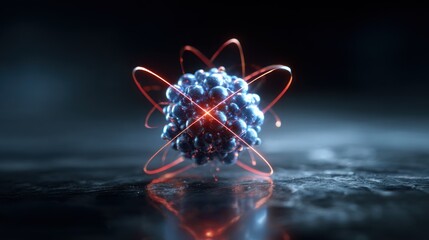 Abstract representation of an atom