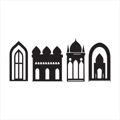taj mahal vector illustration