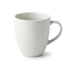 Simple Coffee Cup Isolated On Clean White Background