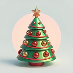 christmas tree vector illustration