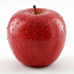 Fresh Red Apple Isolated On White Background