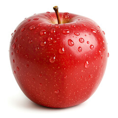 Fresh Red Apple Isolated On White Background