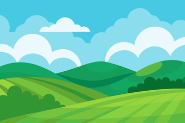 Fototapeta premium landscape with mountains and blue sky