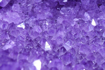 Amethyst - mineral of quartz group. Stones and minerals, riches of Earth