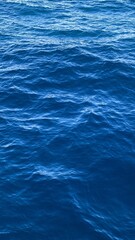 Blue water of the Mediterranean Sea for the background. Top view.