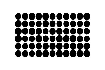 Black circle dot grid pattern abstract background design element for overlays, posters, and minimal decoration