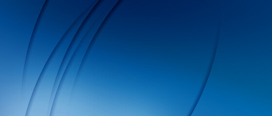 Blue creative wave business banner background