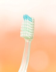 Close-up of toothbrush head