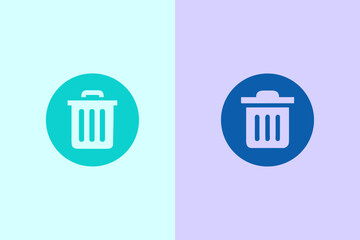 trash can icon vector
