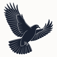 Fototapeta premium vector illustration of an eagle