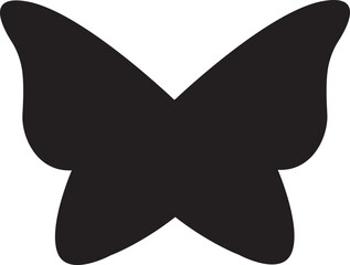 Butterflies icon.black and white butterfly,Symbolic Butterfly A beautifully stylized, two-dimensional butterfly illustration, symbolizing transformation, freedom, and delicate beauty.