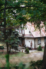 Old traditional polish villa in Piaseczno, Poland