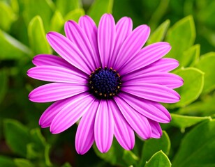 Fototapeta premium Close-up of vibrant purple flower (4)
