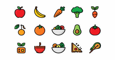 Modern abstract geometric shapes with vibrant color palette