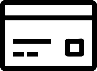 credit card vector icon on white or transparent background. supermarket or grocery icons items Stroke icon collections. Editable Stroke icon collection Outline icon.