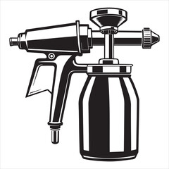 airbrush tool for painting silhouette