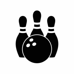 bowling ball and pins