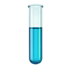 test tube icon, Icon of a test tube filled with a colorful liquid, isolated on transparent background