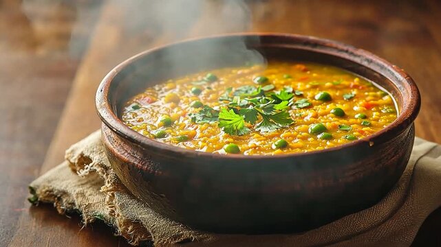 Hari mutter ka nimona (green peas daal), indian food,  orbit video