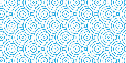 Fototapeta premium seamless pattern with blue waves overlapping texture pattern and fabric design.