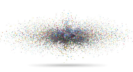 Colorful confetti explosion perfect for celebrations, parties, and vibrant artistic projects