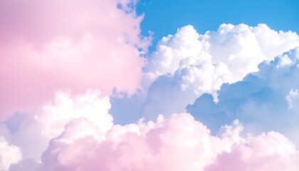 Pastel Cloudscape with Dreamy Sky. (1)