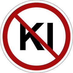 KI Verbotsschild