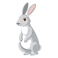 Obraz premium vector illustration of a rabbit