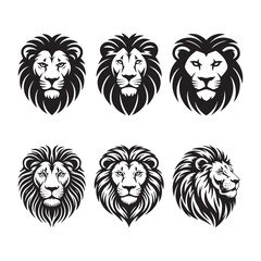 Lion Head Vector Design