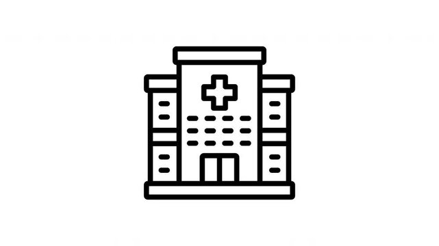 hospital animation icon