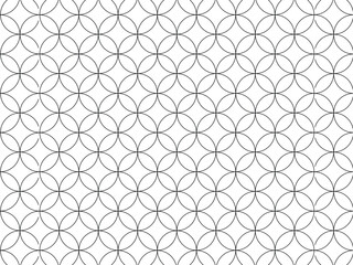 Black and White Geometric Pattern, Decorative Symmetrical Modern Design