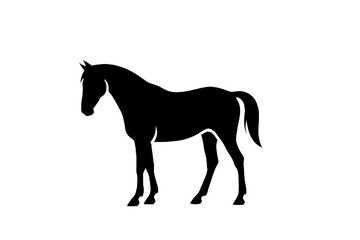 Obraz premium horse vector illustration. Silhouette of a horse.