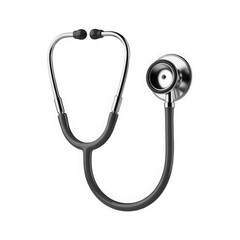 3d rendered stethoscope a photorealistic medical instrument isolated on transparent background