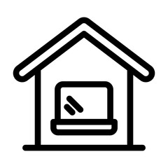 Homeschooling simple icon vector illustration for ui ux and app design needs