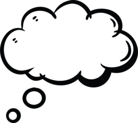 thinking bubble, icon