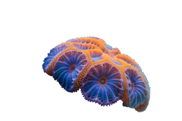 colorful sponge found under water AI generated by PNG