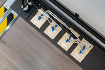 Power Outlet Installation in Modern Setting