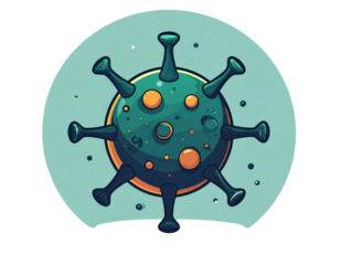 corona virus icon, virus icon vecto