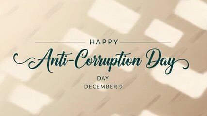 Celebrating integrity: vibrant animated design for international anticorruption day december 9