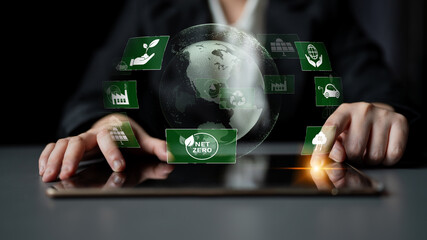 Sustainable business uses eco-innovation, climate action, and long-term strategies to meet environmental goals and promote corporate responsibility. Latch