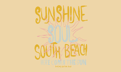 Sunshine soul. Beach modern abstract art. Sunshine on my mind. Summer vibes artwork. Here comes the sun.