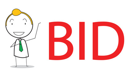 Stick Man as Businessman or Worker vector IIlustration with All condition at Jobs