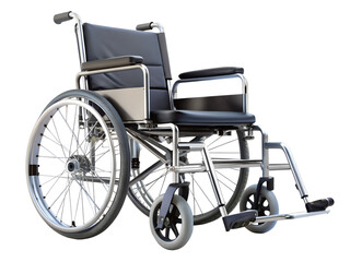 Fototapeta premium Modern wheelchair with large rear wheels and small front casters