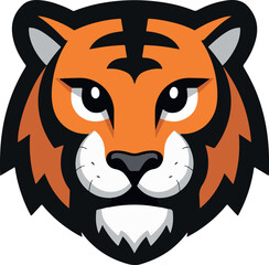 tiger head vector