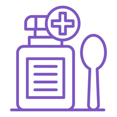 Obraz premium Syrup Icon