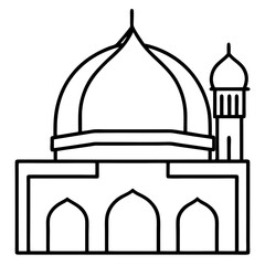 taj mahal vector
