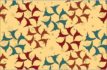 seamless pattern with deer