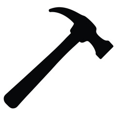 Black claw hammer tool metal