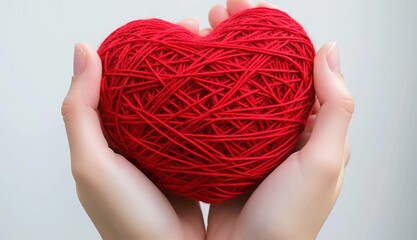 Adult hands giving red heart, health care, organ donation, family life insurance, world heart day, world health day